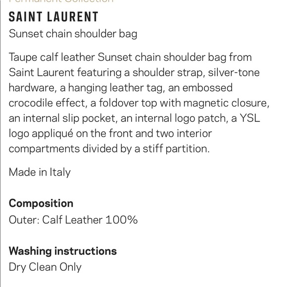 Saint Laurent Sunset Medium Croco Bag - Picture 7 of 15